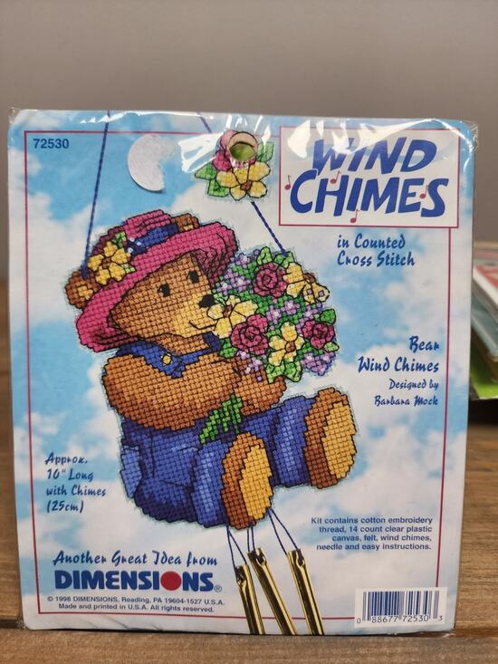 Dimensions Other - Dimensions Wind Chimes Bear Wind Chimes Cross Stitch Kit